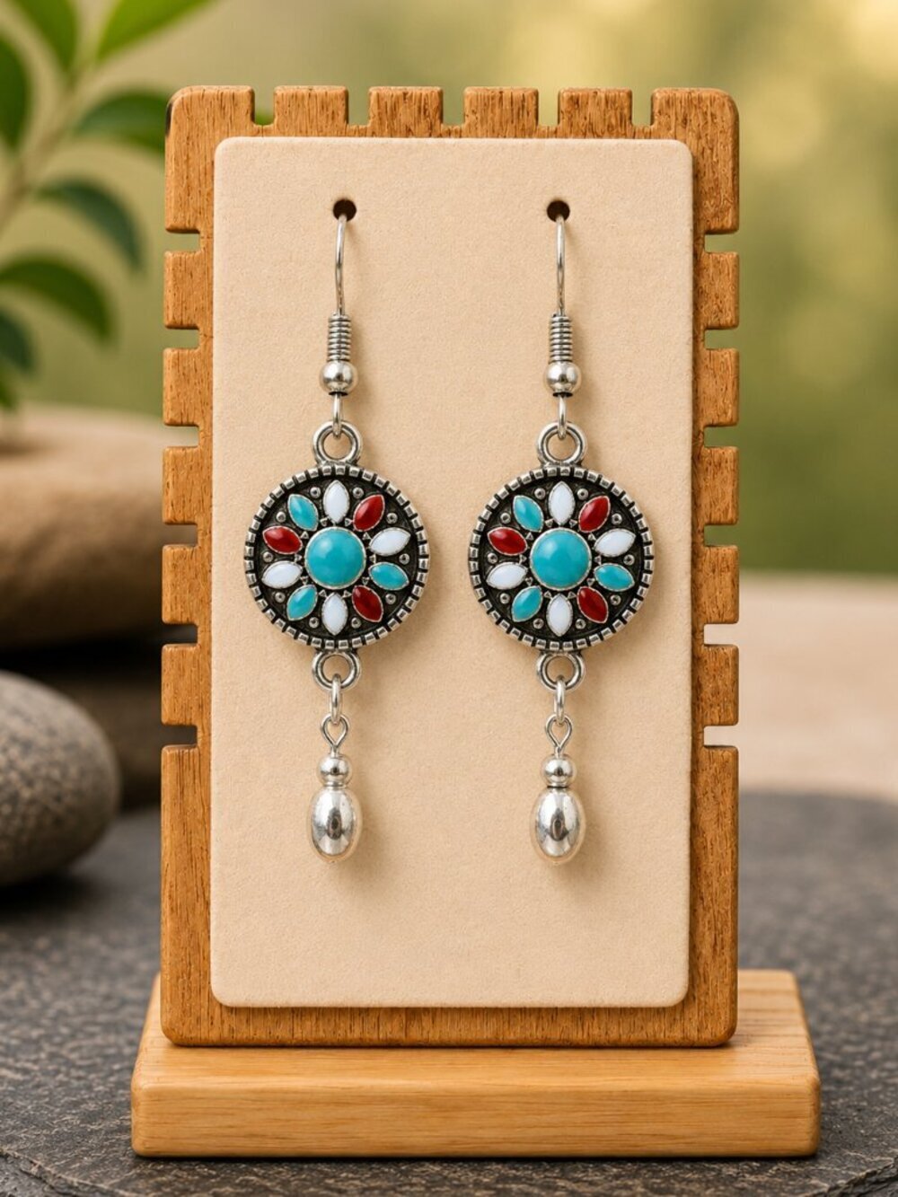 Southwest Style Drop Earrings | Handmade